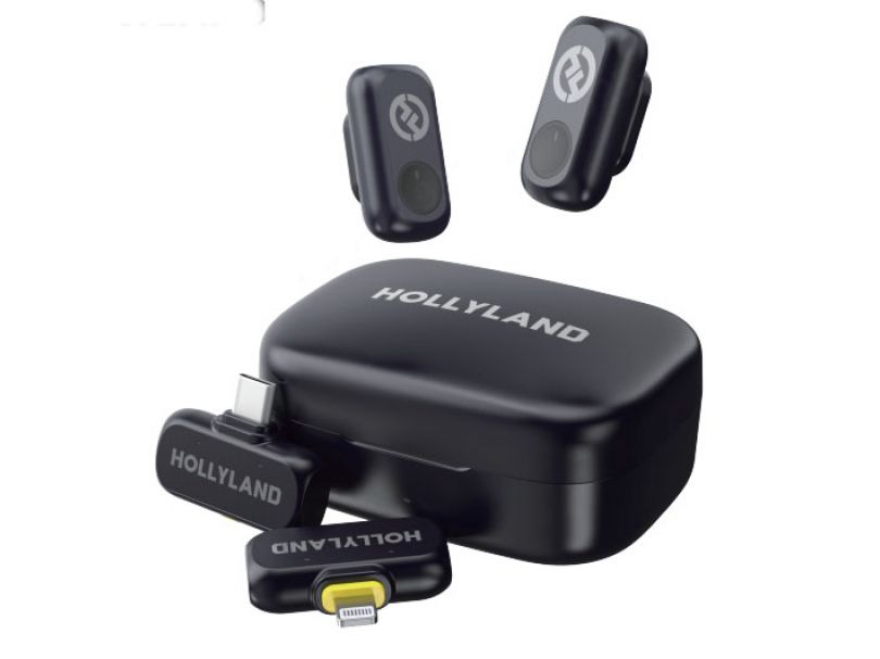 Hollyland LARK A1 Combo (Space Gray, with USB-C RX + Lightning RX + Charging Case)