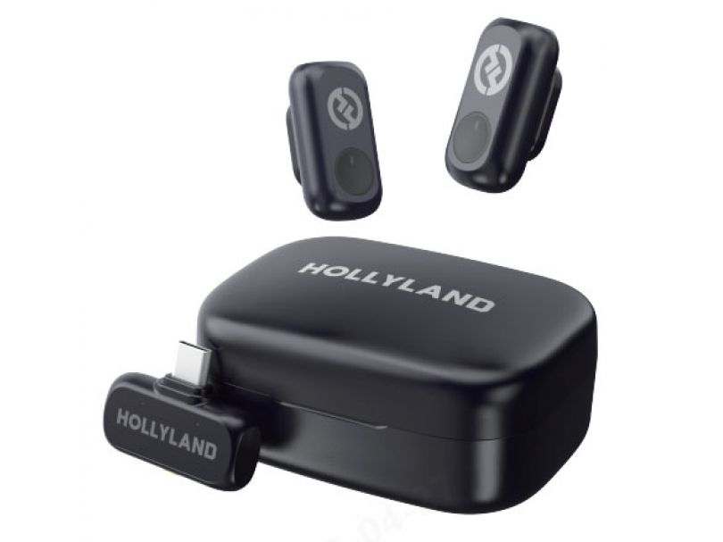 Hollyland LARK A1 Duo (Space Gray, with USB-C RX + Charging Case)