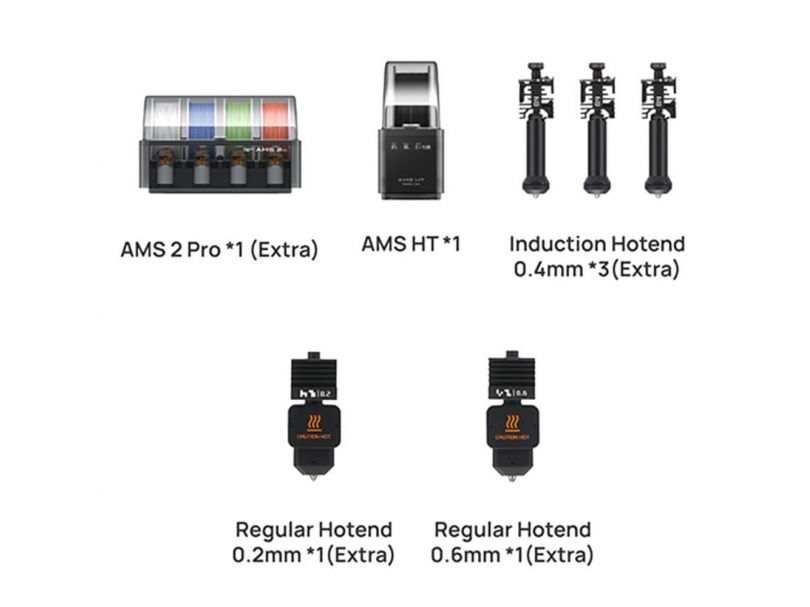3D принтер Bambu Lab H2C AMS Combo + Ultimate Set
