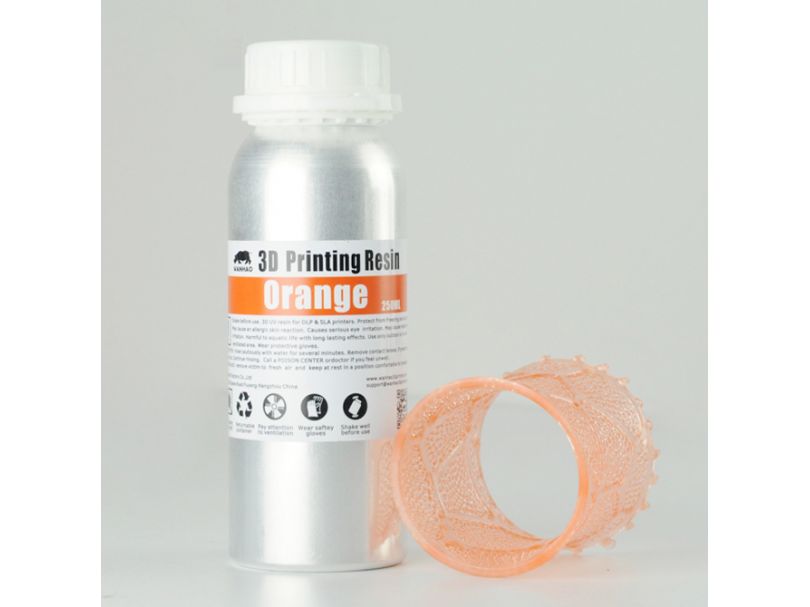 Фотополимер Wanhao Standard Resin, оранжевый (250 мл)