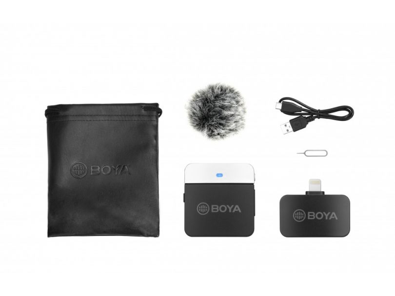Boya  BY-M1LV-D беспроводная микрофонная система для мобильных устройств, Lightning