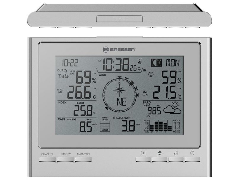 Метеостанция Bresser «7 в 1» ClimateScout Exclusive, серебристая