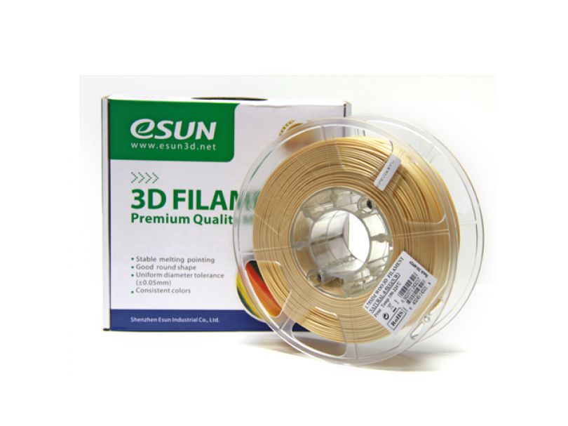 Нить для 3D печати ESUN 1.75 мм под дерево eWood 1,75 Т0025899, 0,5 КГ