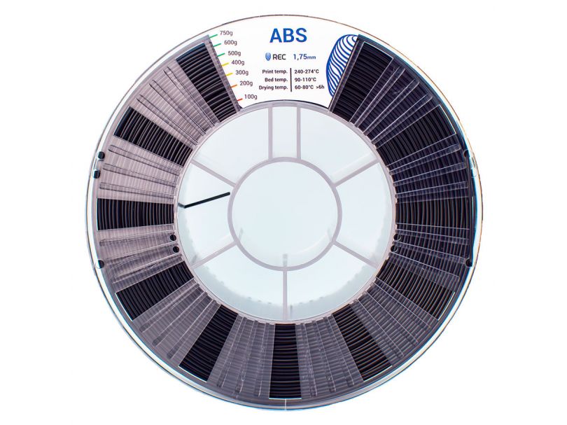 ABS пластик REC 1.75мм чёрный
