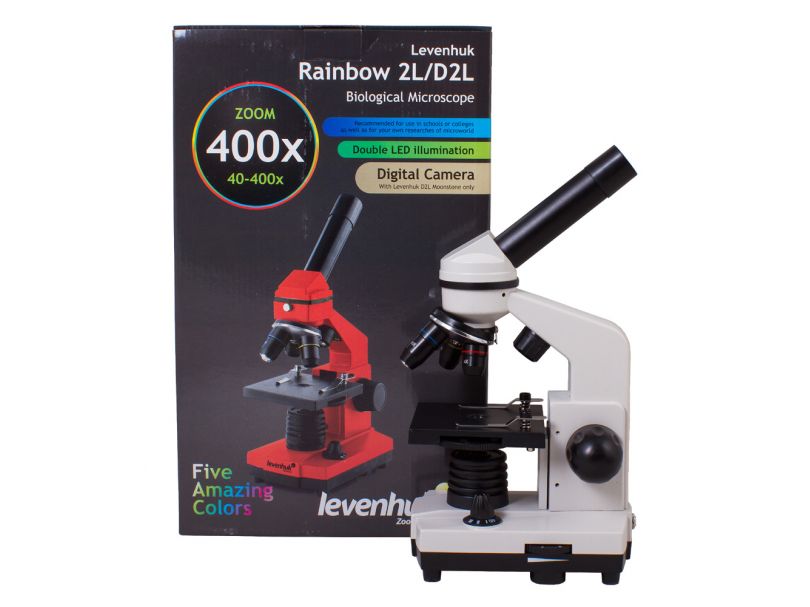 Микроскоп Levenhuk Rainbow 2L Moonstone\Лунный камень