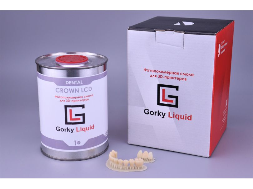 Фотополимерная смола Gorky Liquid "Dental Crown" A3 LCD/DLP 1 кг 