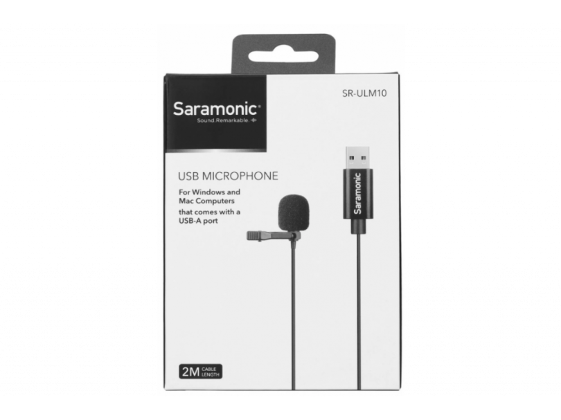Микрофон петличный Saramonic SR-ULM10 обновленный петличный микрофон для компьютеров с USB