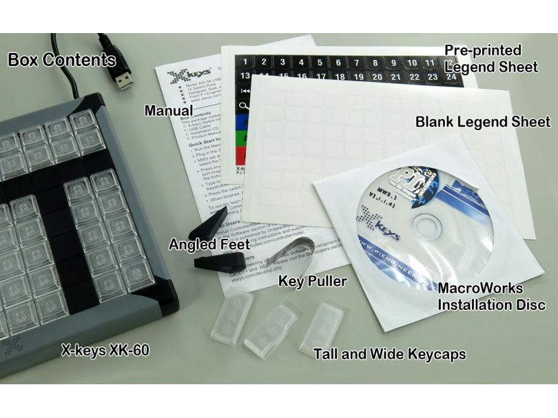 P.I.Engineering X-keys XK-60 USB Keyboard