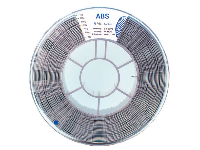 ABS пластик REC 1.75мм серебристый