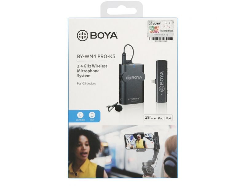 Boya BY-WM4 PRO-K3 Беспроводной микрофон для устройств Apple