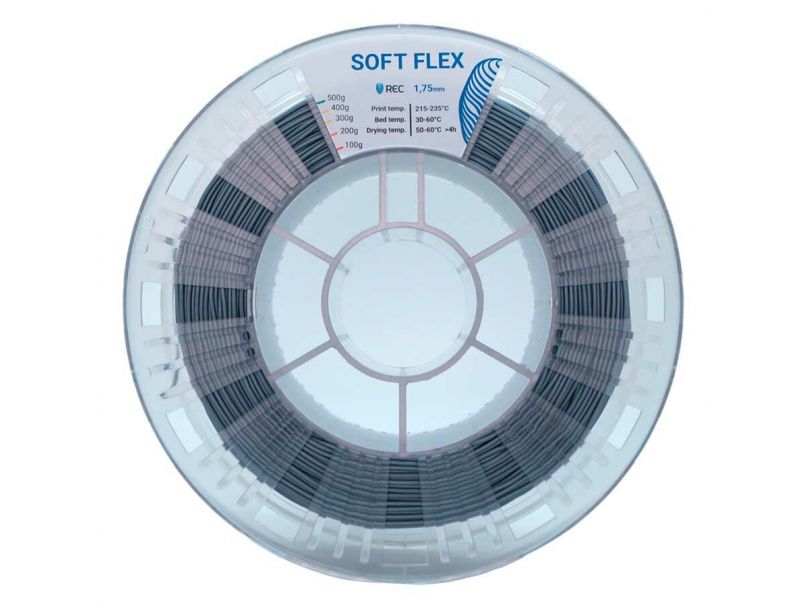 Soft Flex пластик REC 1.75мм серебристый