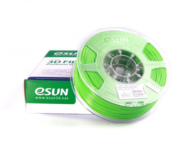 ABS нить ESUN 1.75 мм Салатовый (Peak green) Т0025324, 1 КГ