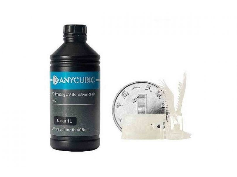 Фотополимерная смола Anycubic Basic, прозрачная (1 кг)