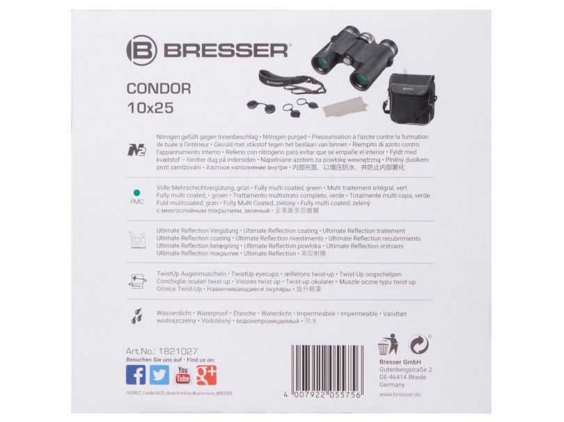 Бинокль Bresser Condor UR 10x25