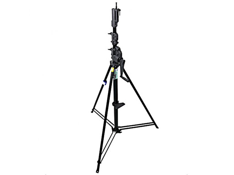 KUPO 483BT 3 SCT Wind-Up Stand w/Auto Self-Locking Device Black. Стойка (181-380 см) с редукторной колонной