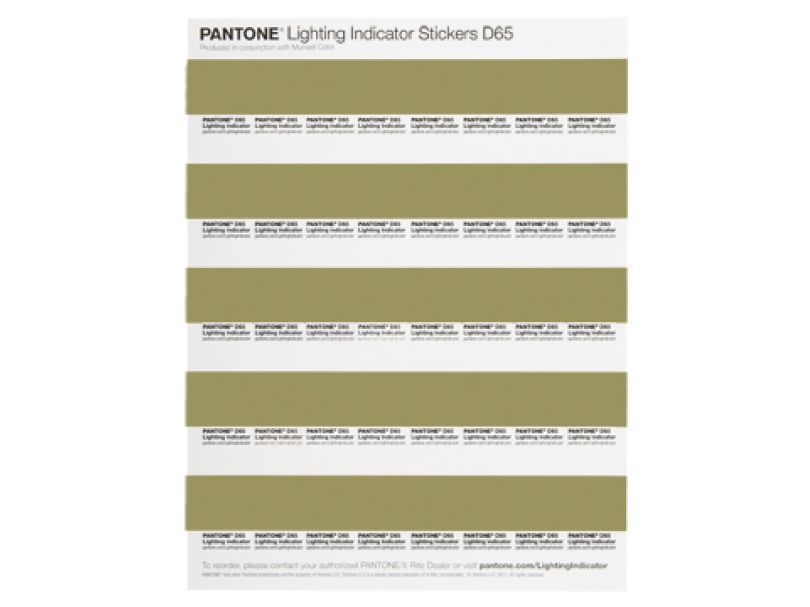 Индикаторы нормированного освещения Lighting Indicator Stickers D65
