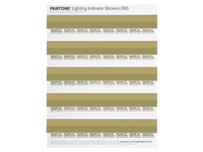 Индикаторы нормированного освещения Lighting Indicator Stickers D65