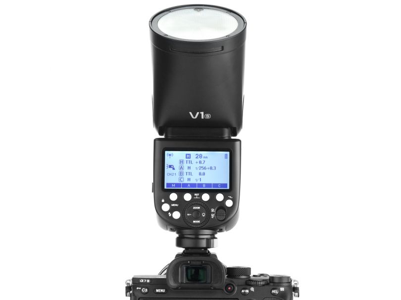 Вспышка накамерная Godox Ving V1S TTL с круглой головкой для Sony