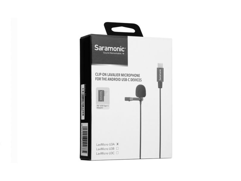 Микрофон Saramonic LavMicro U3A Петличный микрофон с кабелем, разъем USB-C