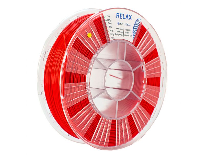 RELAX пластик REC 1.75мм красный