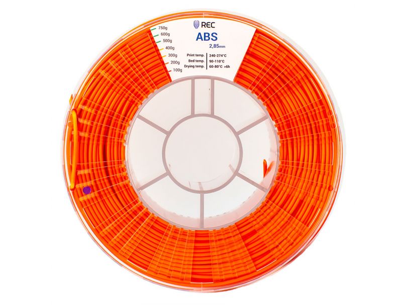 ABS пластик REC 2.85мм оранжевый