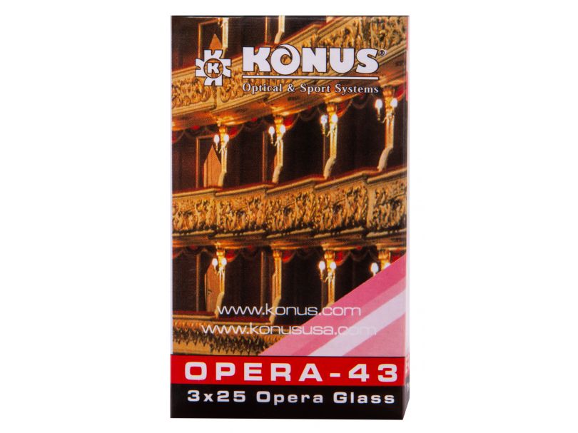 Театральный бинокль Konus 3x25 Pearl