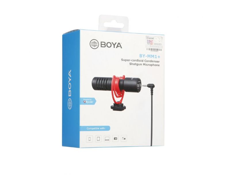 Boya BY-MM1+ Компактный супер-кардиоидный конденсаторный микрофон