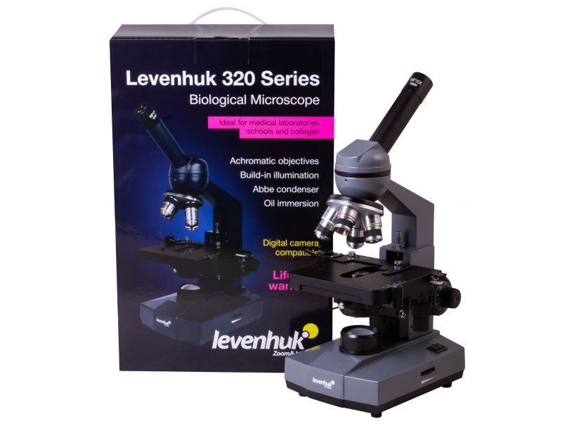 Микроскоп Levenhuk 320 BASE, монокулярный