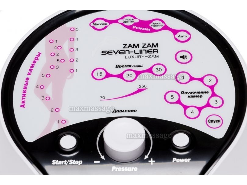 WelbuTech Seven Liner Zam Luxury Аппарат для лимфодренажа, прессотерапии, массажа (полный комплект), размер XL (новый тип стопы)