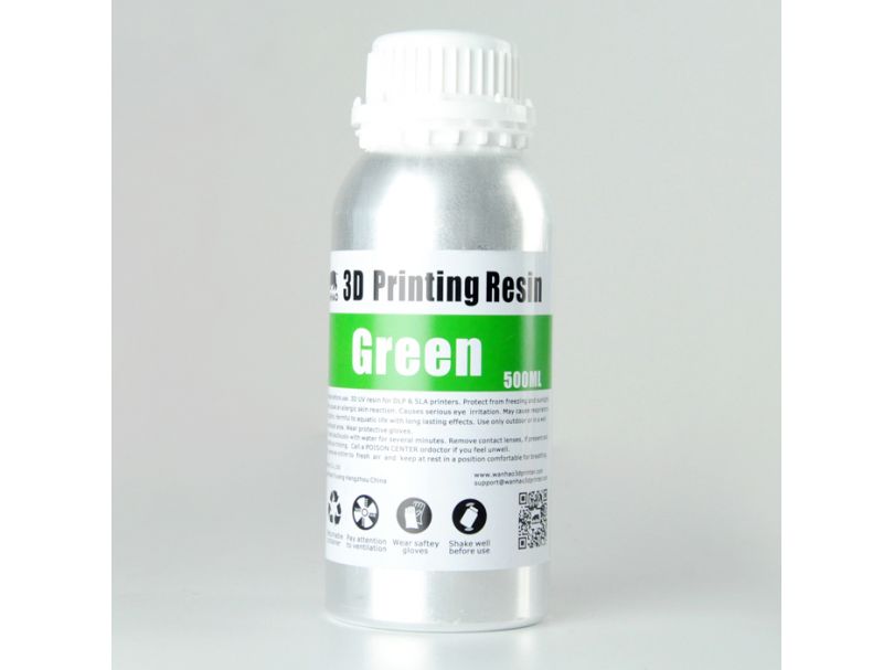 Фотополимер Wanhao Standard Resin, зелёный (500 мл)