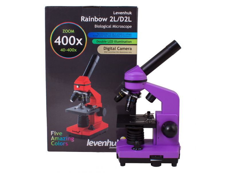Микроскоп Levenhuk Rainbow 2L Amethyst\Аметист