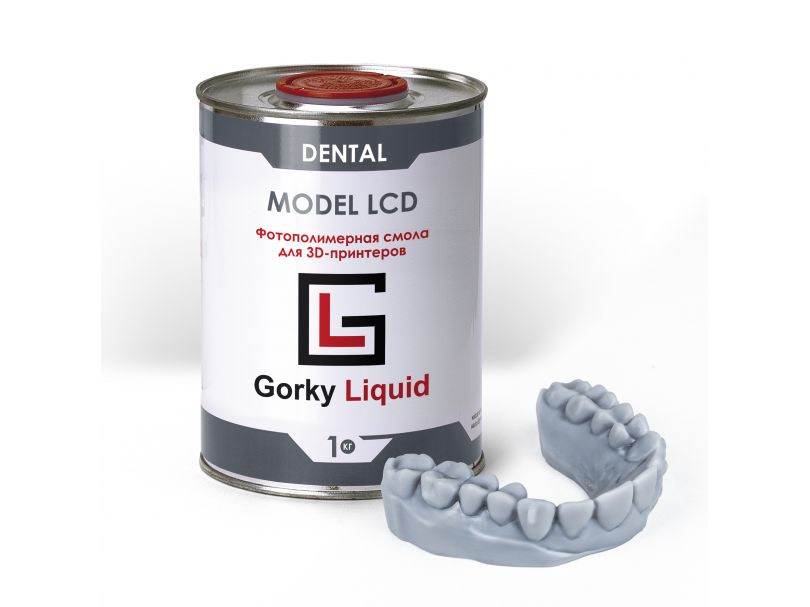 Фотополимерная смола Gorky Liquid "Dental Model" LCD/DLP Gray 1 кг 