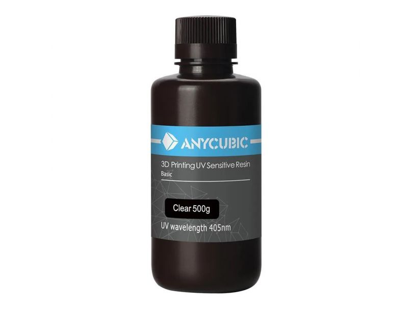 Фотополимерная смола Anycubic Basic, прозрачная (0,5 кг)