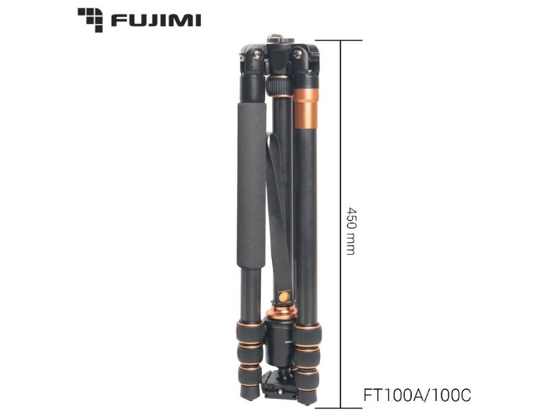 Fujimi FT100A Компактный штатив 3 в 1 (штатив, монопод, ручной стабилизатор) 1580мм