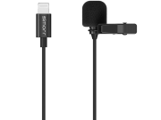 Микрофон петличный simorr wave l3 Lightning Чёрный