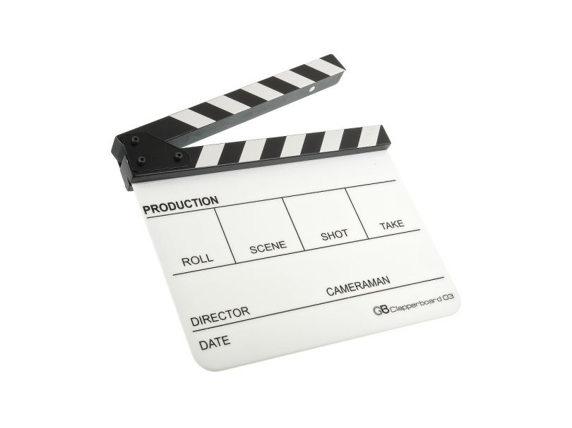 Кинохлопушка GreenBean Clapperboard 03 (белая)