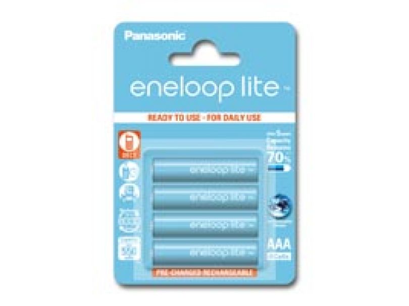Аккумулятор Panasonic Eneloop Lite BK-4LCCE/4BE 550 mAh 4шт AAA