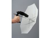 Зонт Lastolite LL LU2126 на просвет + рукоятка для компактных вспышек, 50 см