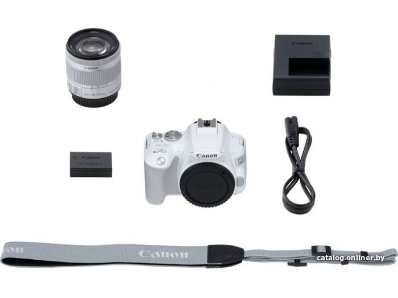 Зеркальный фотоаппарат Canon EOS 250D Kit 18-55 IS STM (белый)