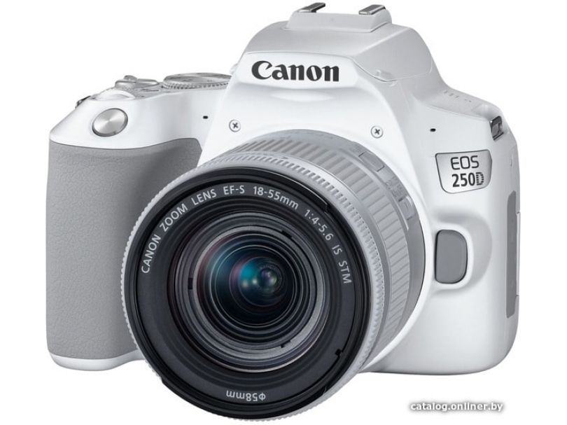 Зеркальный фотоаппарат Canon EOS 250D Kit 18-55 IS STM (белый)