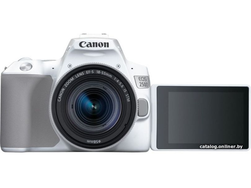 Зеркальный фотоаппарат Canon EOS 250D Kit 18-55 IS STM (белый)