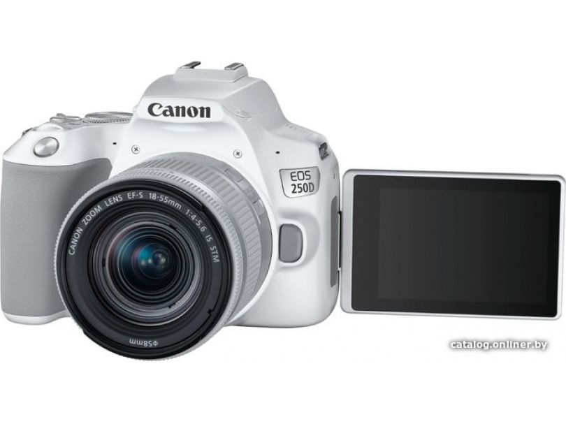 Зеркальный фотоаппарат Canon EOS 250D Kit 18-55 IS STM (белый)