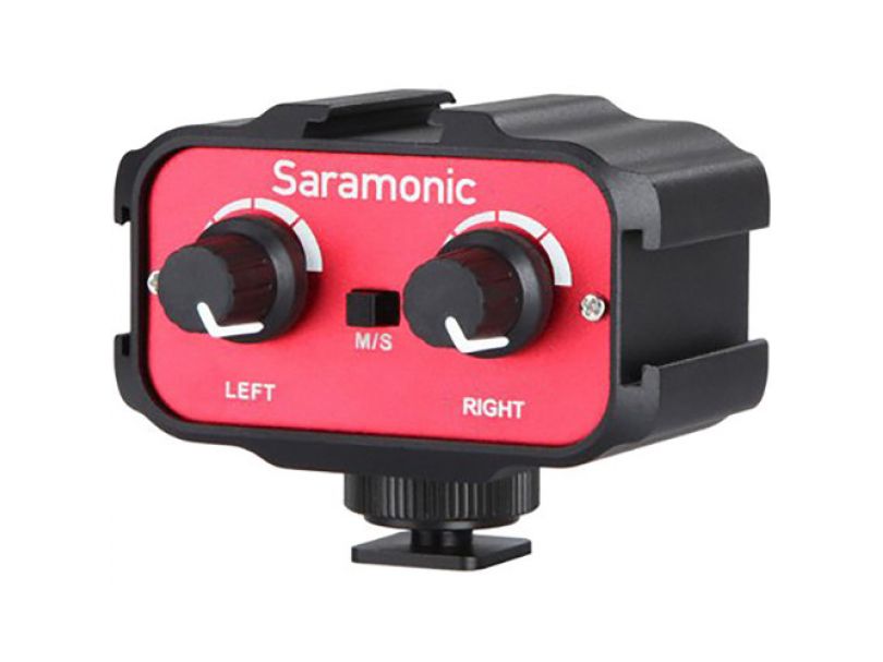 Микшер накамерный Saramonic SR-AX100 (1 стерео, 2 моно-входа 3,5 мм)