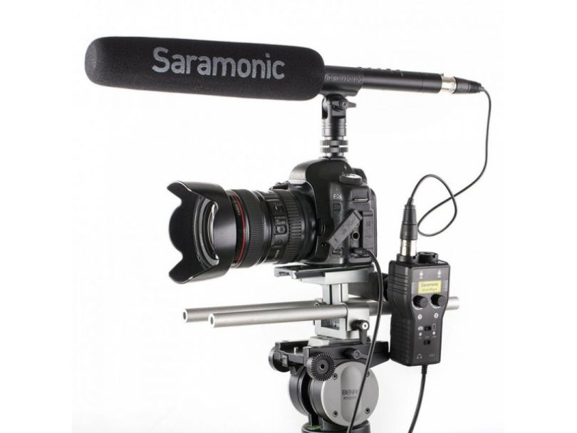 Адаптер Saramonic SmartRig + для микрофона с выходом 3,5 мм (2 входа XLR, 2 входа 1/4", 2 входа 3,5 мм)