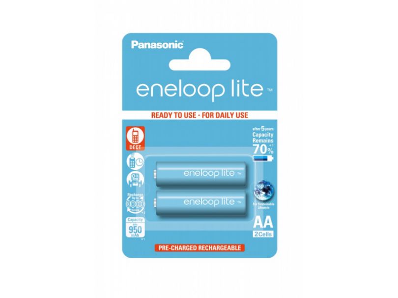 Аккумулятор Panasonic Eneloop Lite BK-3LCCE/2BE 950 mAh 2шт AA