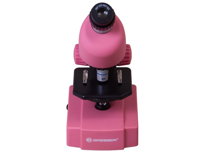 Микроскоп Bresser Junior 40–640x, розовый