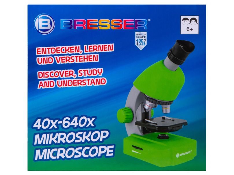 Микроскоп Bresser Junior 40–640x, розовый