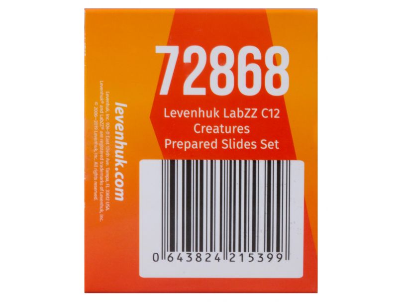 Набор микропрепаратов Levenhuk LabZZ C12, существа