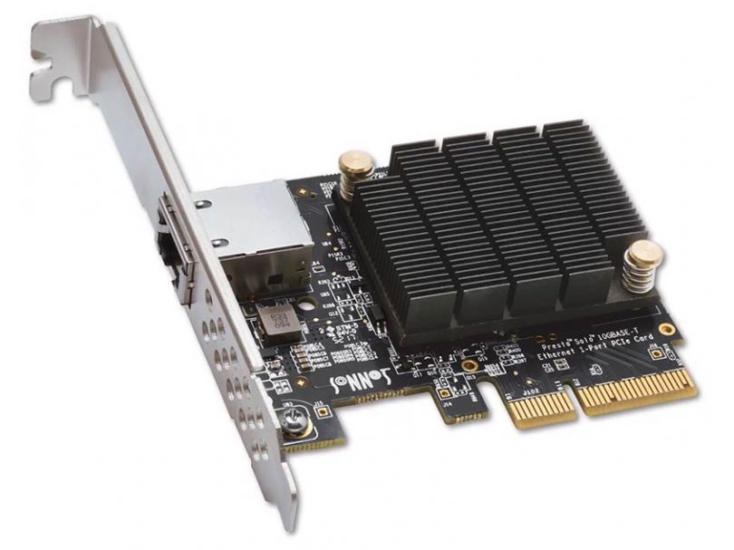 Sonnet Presto Solo 10GBASE-T Ethernet 1-Port PCIe Card [Thunderbolt compatible]