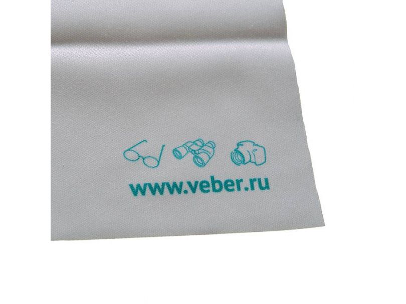 Салфетка микрофибра для ухода за оптикой Veber 15x15